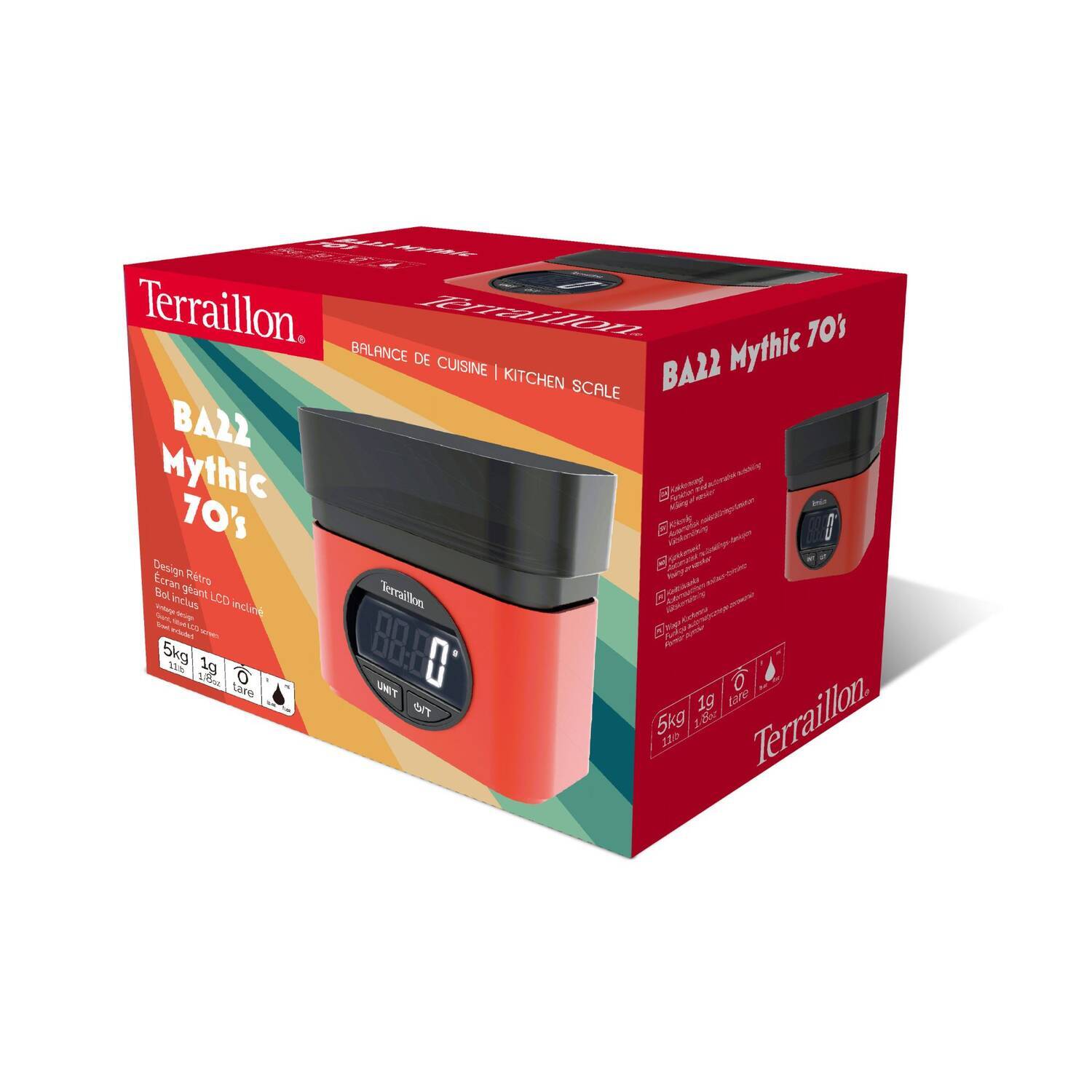 Balance de cuisine BA22 Mythique rouge