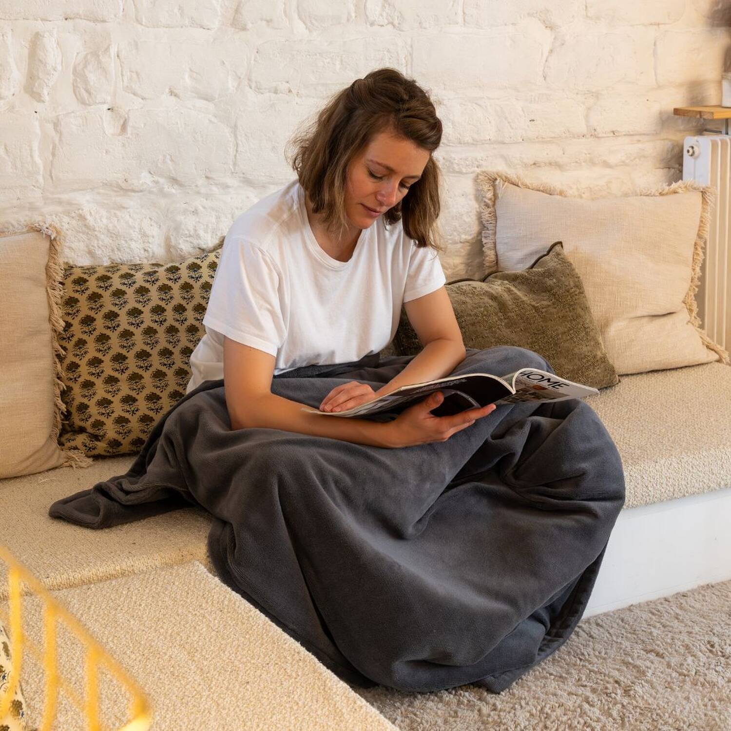 Cozy Dark grey Wärmedecke