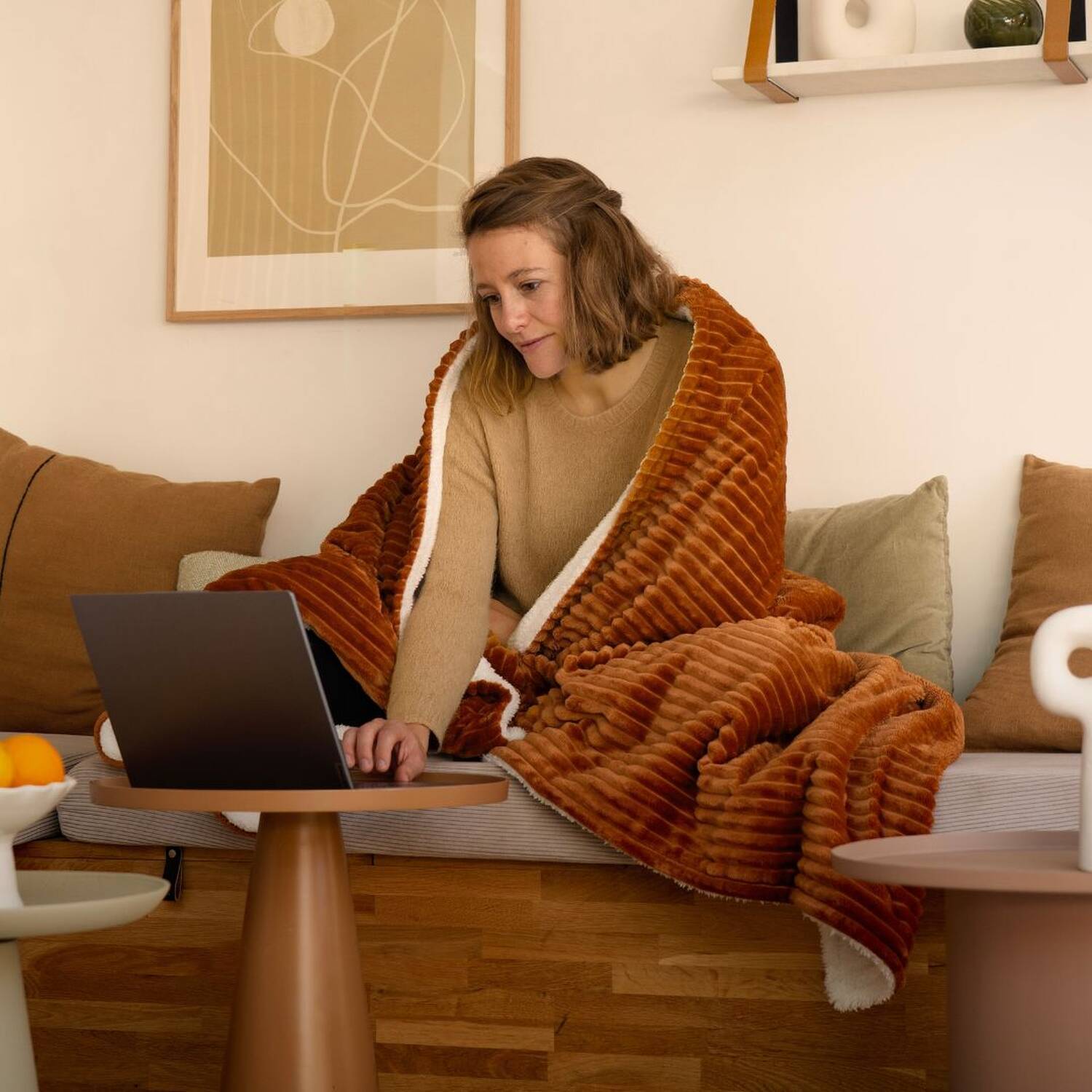 Koomy caramel Wärmedecke